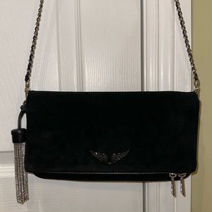 Zadig & Voltaire Rock Suede Clutch